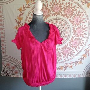 Hot pink blouse